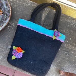 Rising Tide Felted Wool Bag